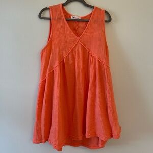Impressions orange mini dress
